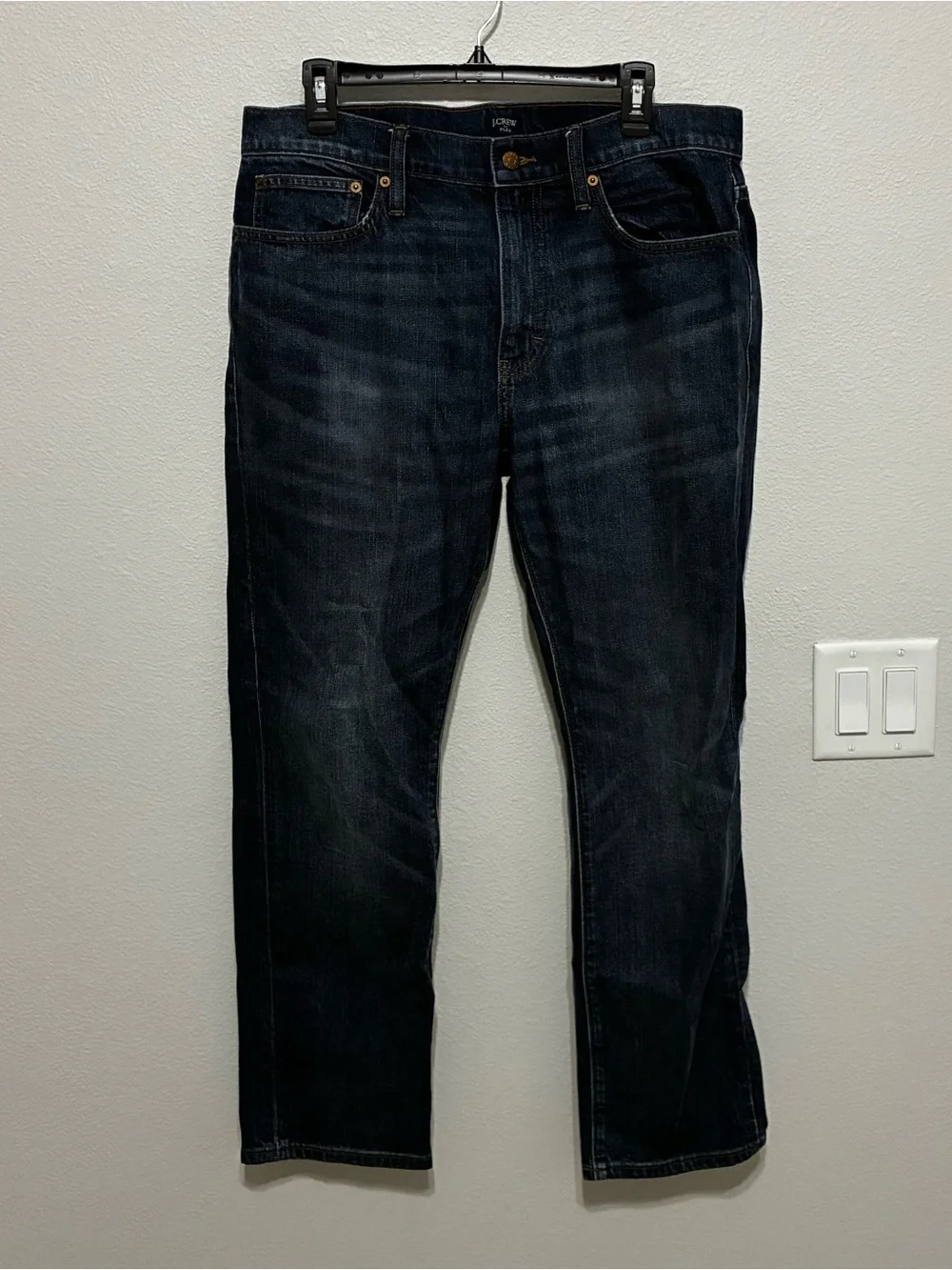 J. Crew Flex Dark Indigo Straight-Leg Jeans Men’s 34x30 Casual Everyday